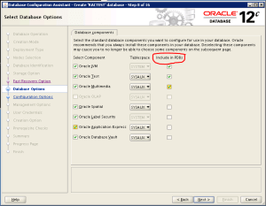 Choose options for CDB and PDB respectively
